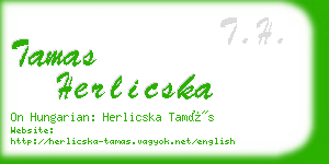 tamas herlicska business card